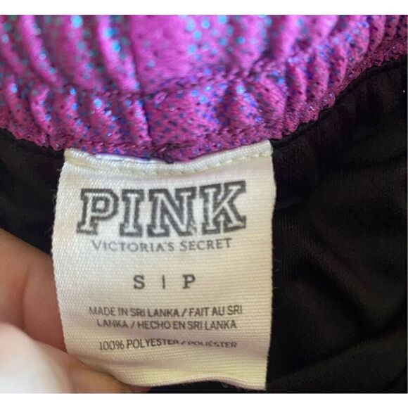Pink Victoria’s Secret pink and black, athletic shorts, size small - Picture 5 of 5